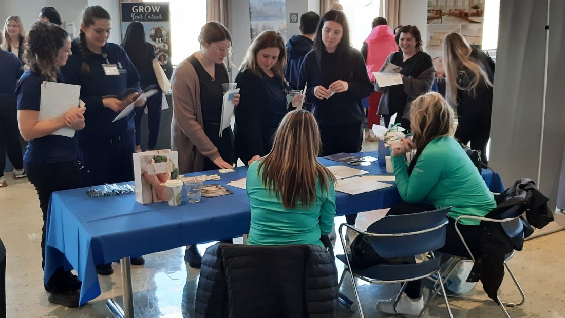 Massage therapy students connected classroom learning to career outcomes at the College’s first Career Pathways event, engaging with regional employers and industry mentors to explore job opportunities and build professional connections.