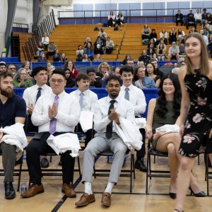 7th Trimester students sitting at Transitions Ceremony