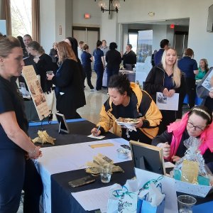 Massage therapy students connected classroom learning to career outcomes at the College’s first Career Pathways event, engaging with regional employers and industry mentors to explore job opportunities and build professional connections.
