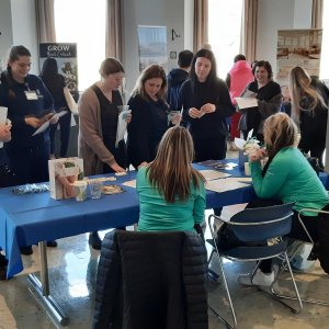Massage therapy students connected classroom learning to career outcomes at the College’s first Career Pathways event, engaging with regional employers and industry mentors to explore job opportunities and build professional connections.