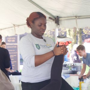Gaining real-world experience while supporting community wellness, local athletes and sporting events, #NortheastBlue massage therapy students provided hands-on care at the 2026 Mountain Goat Run in Syracuse.